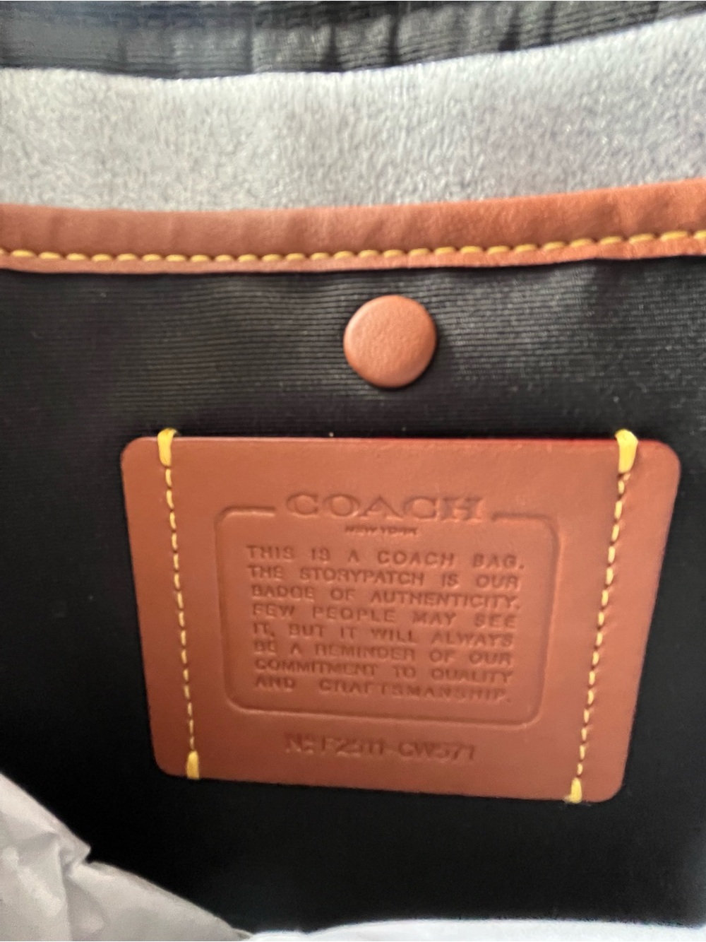 Coach Legacy Zip Top Crossbody Bag - Black - Picture 4 of 8